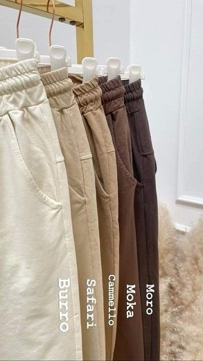 Spodnie Włoskie Wiya Bawełniane z Patką Uni Brązow zdjęcie 5