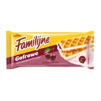 JUTRZENKA WAFLE FAMILIJNE 140G GOFROWE WIŚNIA