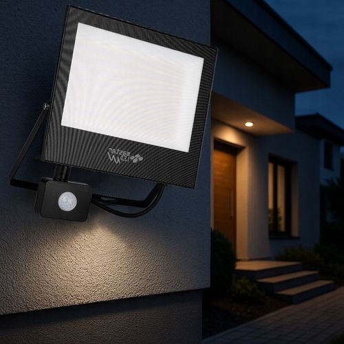 HALOGEN LED z czujnikiem ruchu naświetlacz lampa 100W 4500K ZEWNĘTRZNY na Arena.pl