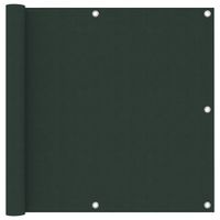 Parawan balkonowy, ciemnozielony, 90x300 cm, tkanina Oxford