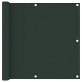 Parawan balkonowy, ciemnozielony, 90x300 cm, tkanina Oxford