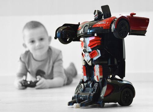 SAMOCHÓD ROBOT STEROWANY PILOTEM LUB GESTAMI RC na Arena.pl