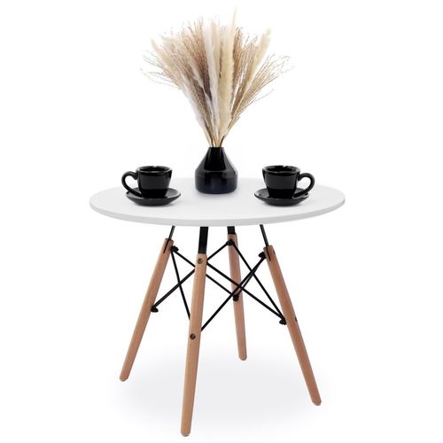 Stolik okrągły PARIS DTW 60 cm biały na Arena.pl