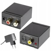 Konwerter sygnału audio AV Cinch na cyfrowy TOSLINK złącze optyczne SpeaKa