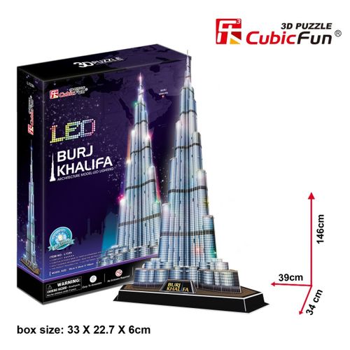 Puzzle 3D Burj Khalifa (Światło) na Arena.pl