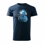 Koszulka motocyklowa z motocyklem na motor Yamaha Tracer 7 700 męska granatowa XL