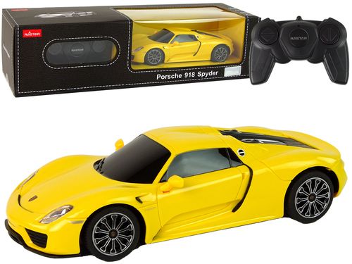 Auto R/C Porsche 918 1:24 Rastar Żółte na Arena.pl