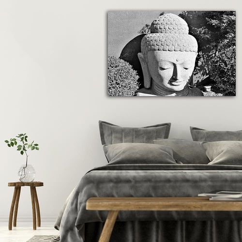 Deco Panel, Głowa buddy wśród roślin 3 60x40 na Arena.pl