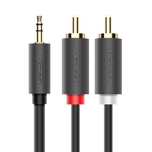 UGREEN AV102 Kabel 2x RCA (Cinch) jack 3.5 mm 1m (czarny) na Arena.pl
