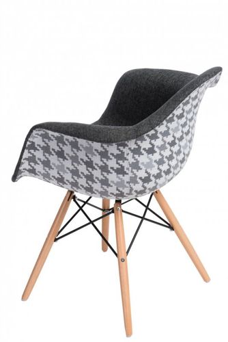 Krzesło P018W Pattern szare/pepitka na Arena.pl