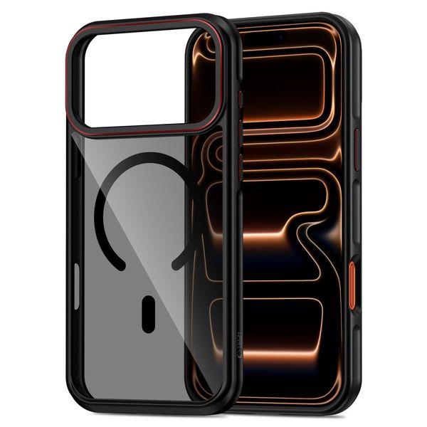 tech-protect maghybrid magsafe iphone 17 pro max black/red zdjęcie 2