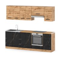 Kuchnia Drewniana 2.4m Modułowa Mała Z Blatem Wotan Wotan San Sebastian