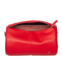 Skórzana mała torebka na ramię z łańcuszkiem DUDU