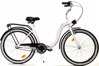 Rower Dallas Składak Alu 28" 3spd - biały z czarnym