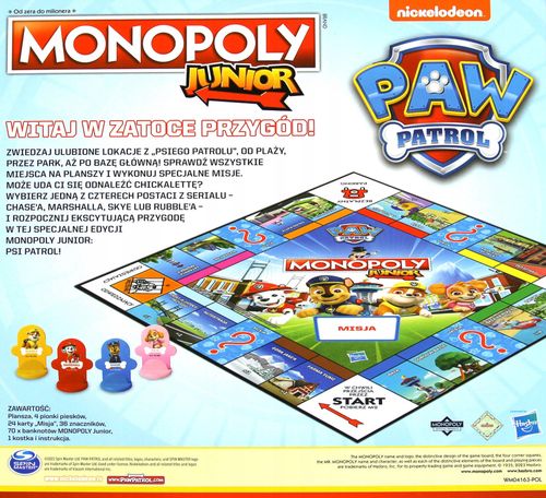 Monopoly Junior. Psi Patrol na Arena.pl