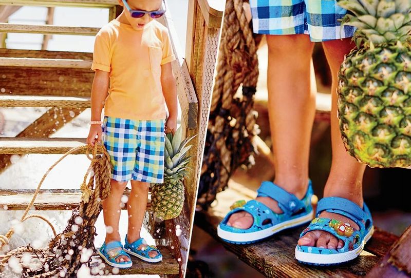 Dziecięce Sandałki Buty Crocs Na Rzep Crocband Cruiser 209423 28-29 zdjęcie 8