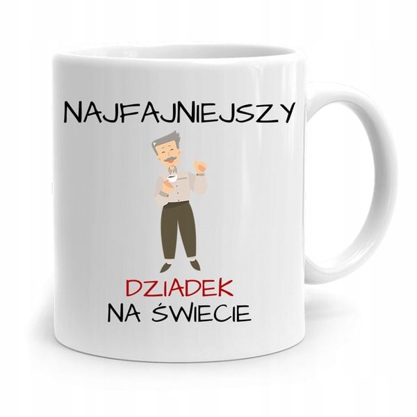 Kubek Na Dzień Dziadka Najfajniejszy Dziadek Z Nadrukiem Ze Zdjęciem zdjęcie 1