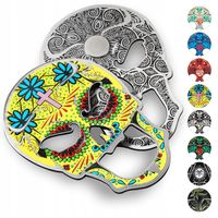 OTWIERACZ DO BUTELEK PIWA KAPSLI CZASZKA METALOWY