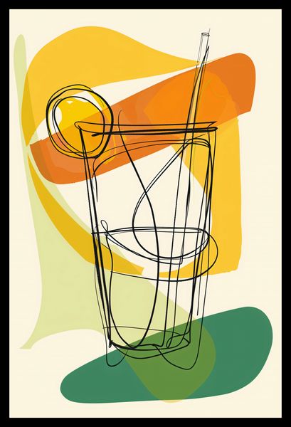 Plakat 30x45cm Koktajl Artystyczny zdjęcie 2