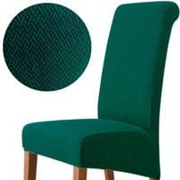 POKROWIEC NA KRZESŁO ŻAKARD ANTYPOŚLIZGOWY ZIELONY