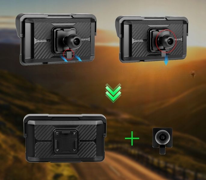 TABLET STACJA MOTOCYKLOWA MULTIMEDIALNA NAWIGACJA CARPLAY ANDROID AUTO zdjęcie 4