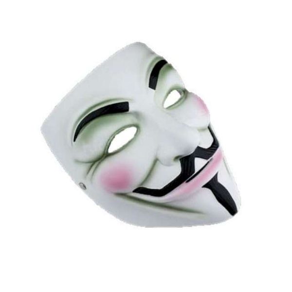 Maska "Anonymous", biała, plastikowa na Arena.pl