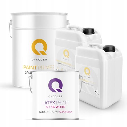 Biała Farba Do Ścian Lateksowa Super Biała 10L Głęboki Mat Czysta Biel na Arena.pl