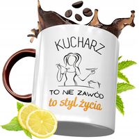 Kubek Bordowy Dla Kucharza Na Urodziny Prezent Z Nadrukiem Ze Zdjęciem