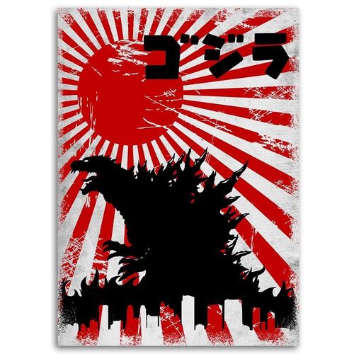 Deco Panel, Japoński potwór Godzilla 50x70 na Arena.pl