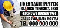 BANER REKLAMOWY 200x100 UKŁADANIE PŁYTEK