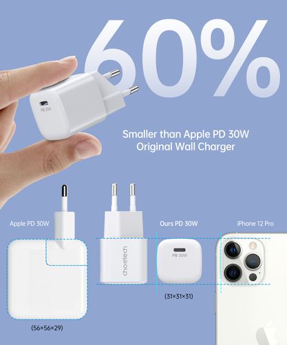 ładowarka sieciowa gan usb-c pd 30w biała na Arena.pl