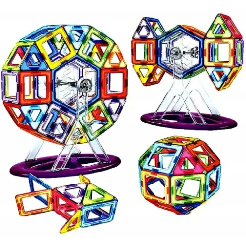 KLOCKI MAGNETYCZNE KONSTRUKCYJNE DUŻE PANELE 3D na Arena.pl