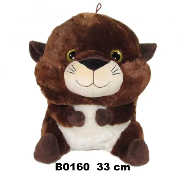 Pluszak Wydra 33cm Siedzaca Kula Sa zdjęcie 1