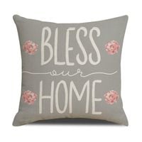 Poszewka na poduszkę 45 x 45 cm motyw wiosenny BOHO POD132