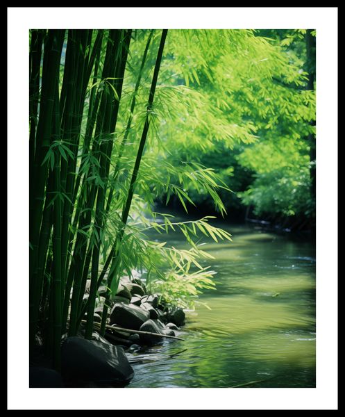 Plakat 40x50cm Spokój Bambusów zdjęcie 3
