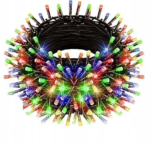 LAMPKI CHOINKOWE NA CHOINKĘ ŚWIĄTECZNE 500 LED MULTIKOLOR WEWNETRZNE ZEW. na Arena.pl