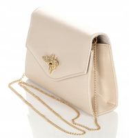 Salvare Matowa beżowa kopertówka Łańcuszek W73m