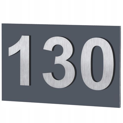 WYPUKŁY NUMER NA DOM | TABLICZKA ADRESOWA Z NUMEREM DOMU / MIESZKANIA na Arena.pl