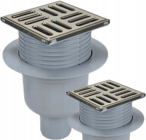 KRATKA ŚCIEKOWA PROSTA FI 50 MM NIERDZEWNA REGULOWANA RUSZT 100 X 100 MM na Arena.pl