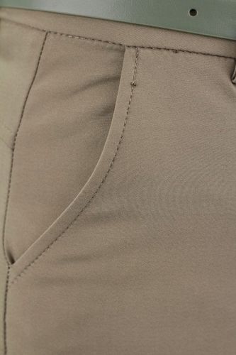 ELEGANCKIE SPODNIE BAWEŁNIANE CYGARETKI WYSOKI STAN DUŻE ROZMIARY + PASEK na Arena.pl