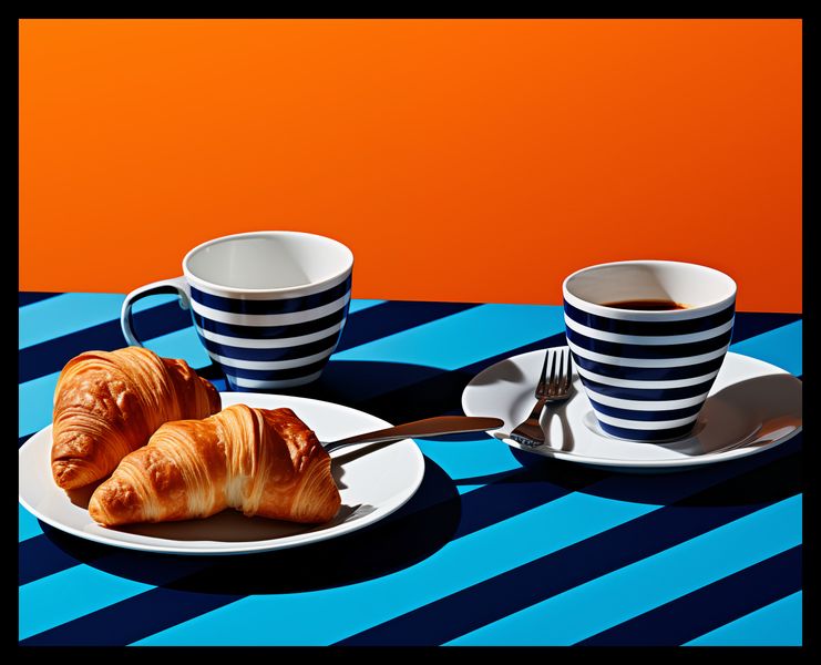 Plakat 50x40cm Croissanty zdjęcie 2