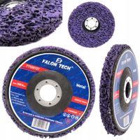 TARCZA WŁÓKNINA DO USUWANIA RDZY WŁOSY MURZYNA TARCZA ŚCIERNA 125mm INOX