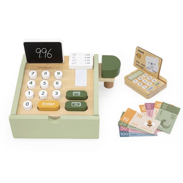 VIGA PolarB Drewniana Kasa Sklepowa Zielona zdjęcie 3