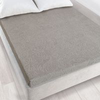 Prześcieradło frotte bez gumki Tulipan 150x205 ZWOLTEX szary GRUBE