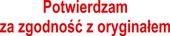 PIECZĄTKA automatyczna C30 POTWIERDZAM ZA ZGODNOŚĆ Z ORYGINAŁEM