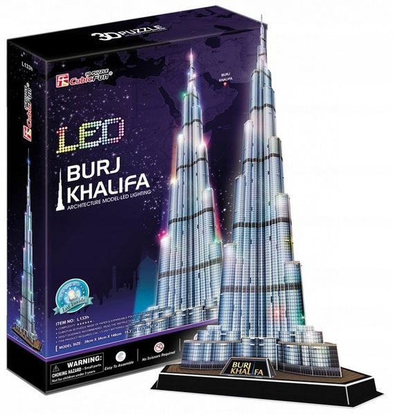 Puzzle 3D Notre Dame Cubic Fun LED Prezent zdjęcie 3