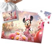 PUZZLE - MYSZKA MINNIE WZORY Z BAJEK PREZENT DLA DZIECI 35el +WORECZEK