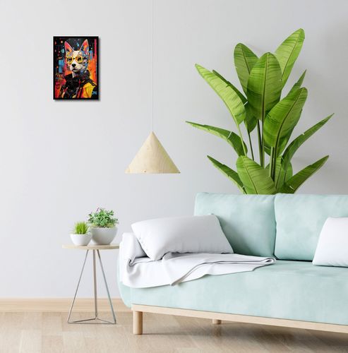 Plakat 25x35cm Kot w Miejskim Stylu na Arena.pl
