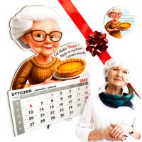 Prezent na dzień Babci PERSONALIZOWANY KALENDARZ 2025