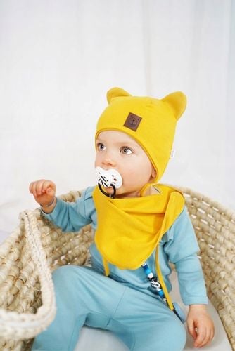 KOMPLET czapka apaszka 36-38 wiosna jesień CHŁOPAK na Arena.pl